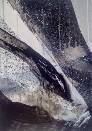 Storm III 29cm x 39cm Acrylic on paper 2016 SOLD Matthew Rees Artist