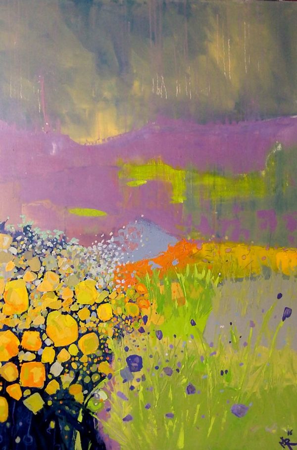 Storm flowers 91cm x 122cm Acrylic on canvas Sold ( Prints Available) Matthew Rees Artist